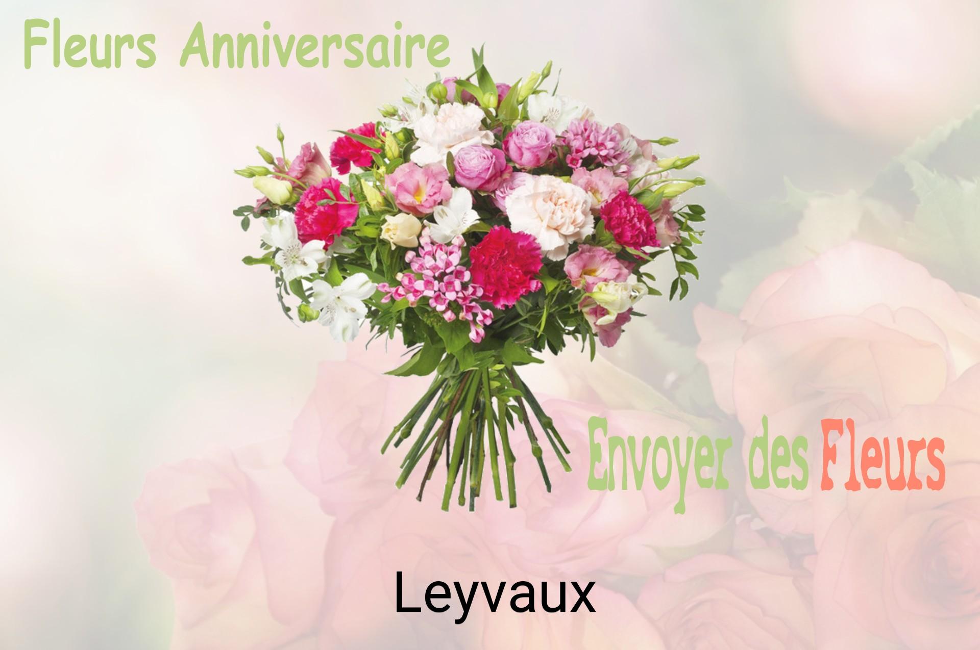 Bouquet de fleurs d’anniversaire livré à Leyvaux