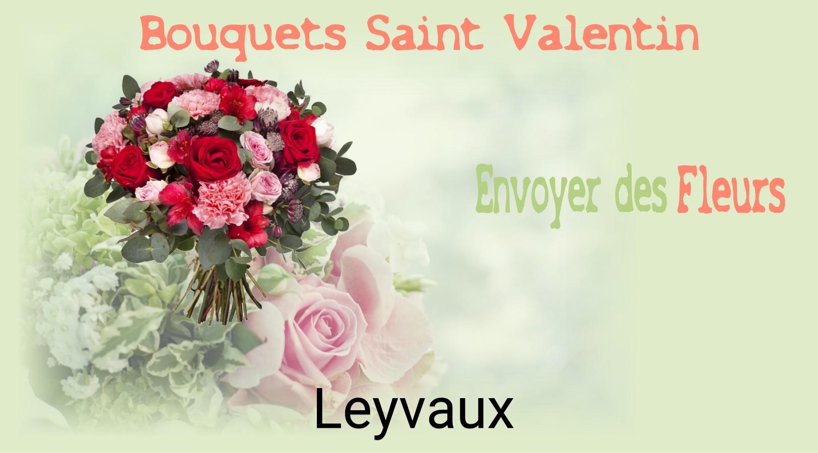 Roses de Saint-Valentin livrées à Leyvaux